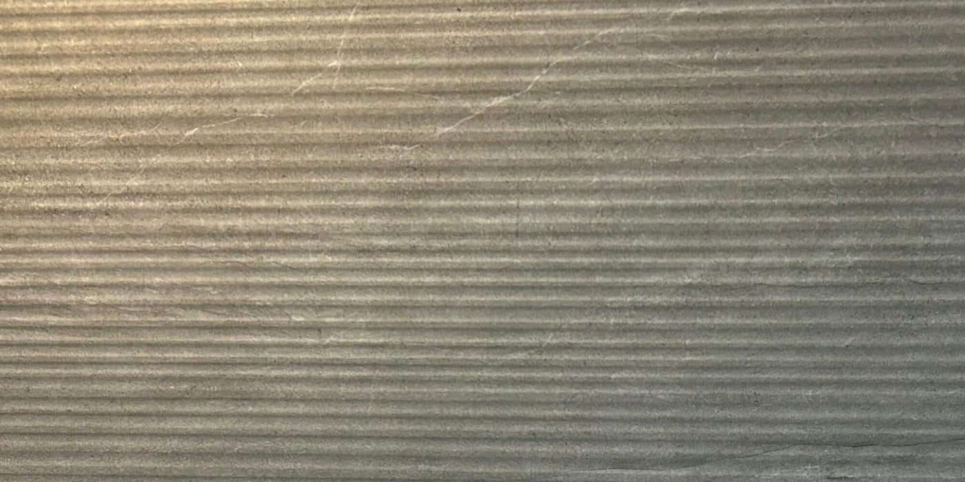 Porcelain Aspen Deco Basalt Tile Grooved 1