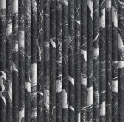 Porcelain Puro Volte Nero Marquina 3D Tile Matte 1