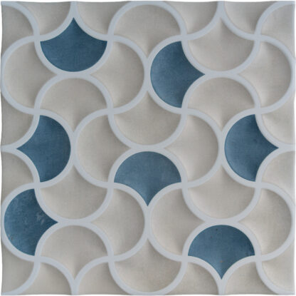 Porcelain Bari Lattice Sand Aqua Tile Matte 1