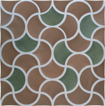 Porcelain Bari Lattice Terra Emerald Tile Matte 1