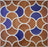 Porcelain Bari Lattice Cotto Cobalt Tile Matte 1