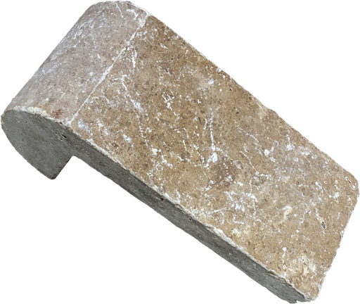 Travertine Chessnut Remodeling Bullnose Coping Tumbled 1