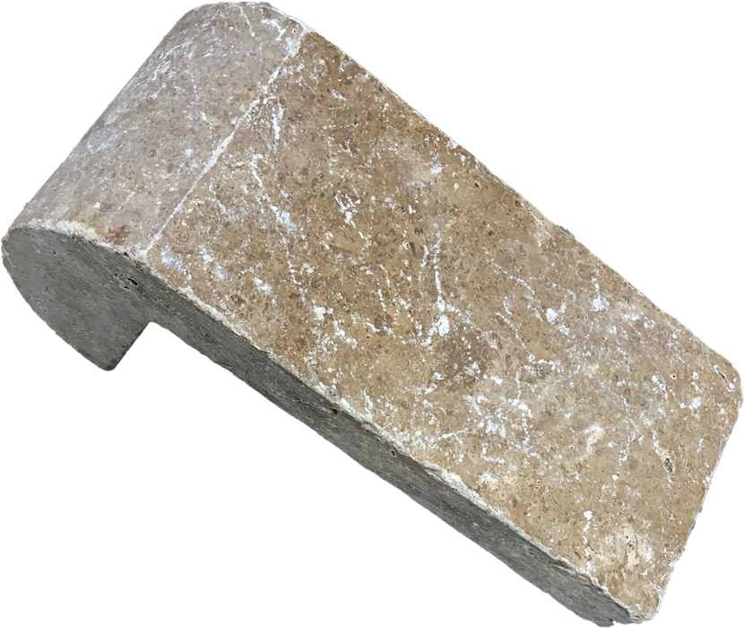 Travertine Chessnut Remodeling Bullnose Coping Tumbled 1