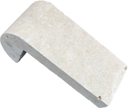 Travertine Light Remodeling Bullnose Coping Tumbled 1