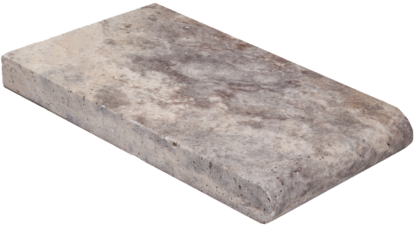 Travertine Nordic Slver Bullnose Coping Tumbled 1