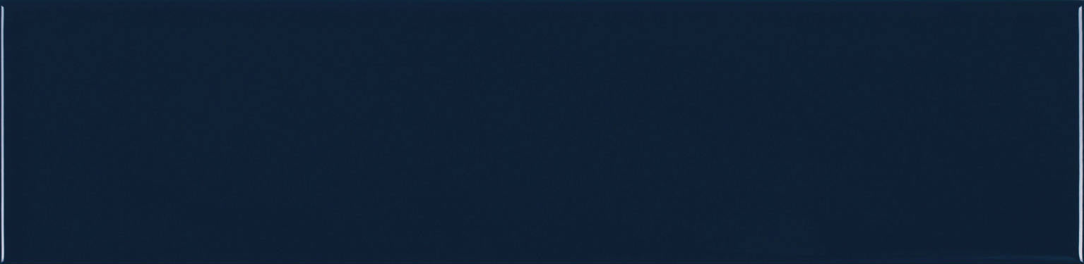 Full Tile Sample - Krea Navy Ceramic Tile - 4" x 16" x 7.44 MM Glossy