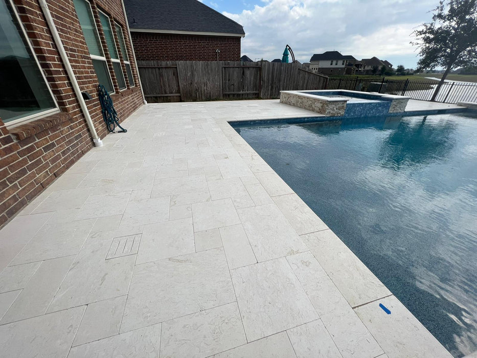 Limestone Shell Beach Versailles Pattern Brushed 2