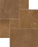Travertine American Chestnut Versailles Pattern Chiseled & Brushed 2