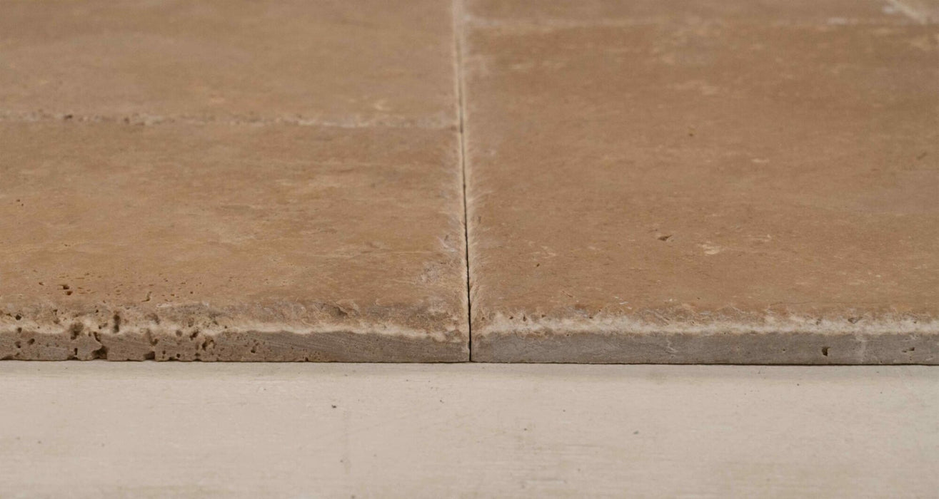 Travertine American Chestnut Versailles Pattern Chiseled & Brushed 3