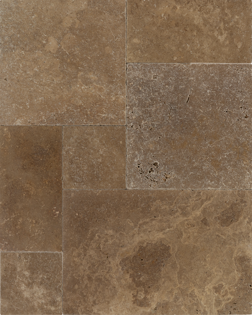 Travertine American Chestnut Versailles Pattern Tumbled 1
