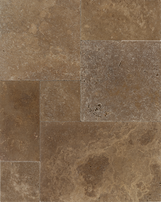 Travertine American Chestnut Versailles Pattern Tumbled 1