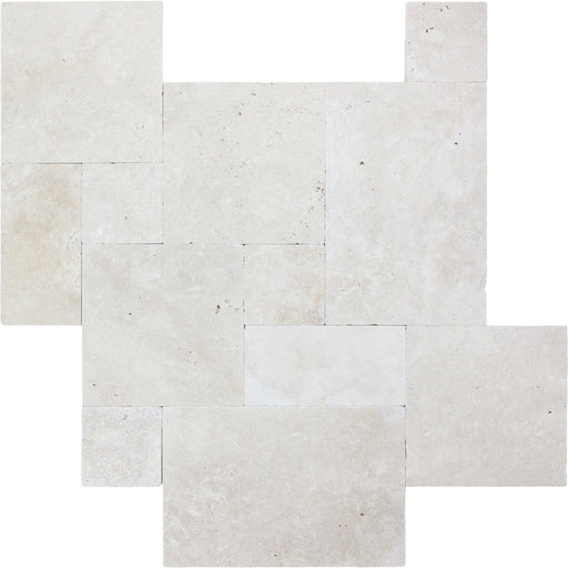 Travertine Extra Light Versailles Pattern Tumbled 2