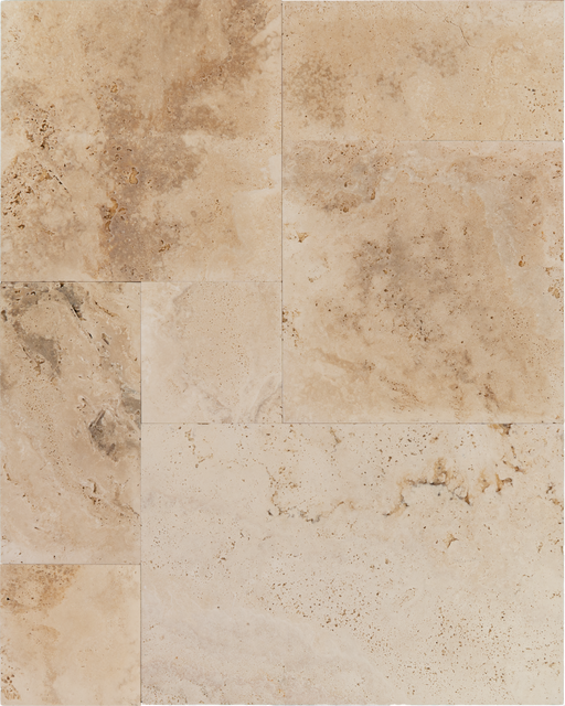 Travertine Tiramisu Versailles Pattern Brushed 1