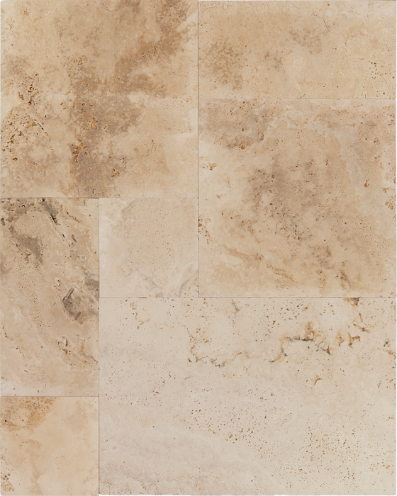 Travertine Tiramisu Versailles Pattern Brushed 1