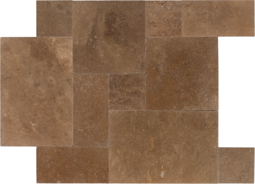 Travertine American Chestnut Paver Versailles Pattern Tumbled 1