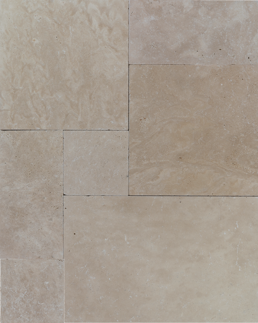 Travertine Extra Light  Versailles Pattern Tumbled 1