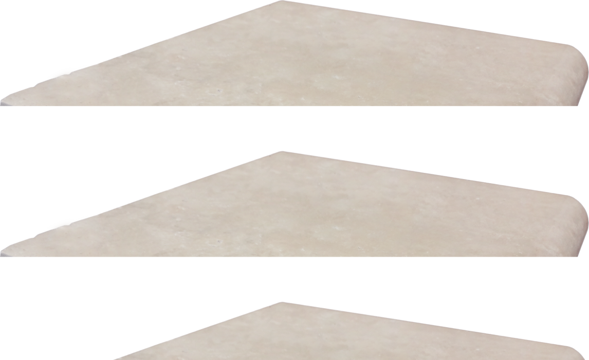 Travertine Extra Light Bullnose Coping Tumbled 1