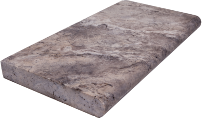 Travertine Nordic Slver Bullnose Coping Brushed 1