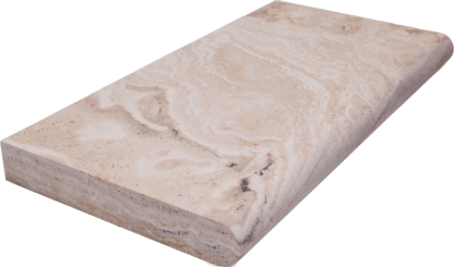 Travertine Tiramisu Bullnose Coping Brushed 1