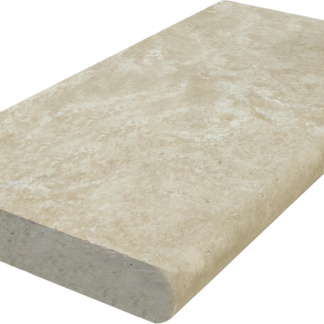 Travertine Extra Light Bullnose Coping Brushed 1