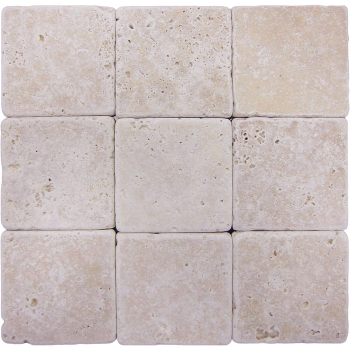 Travertine Extra Light Tile Tumbled 3