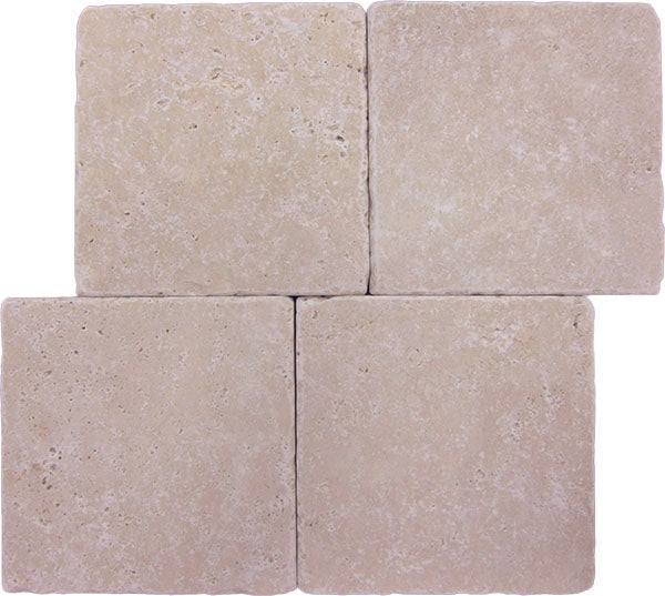 Travertine Extra Light Tile Tumbled 2