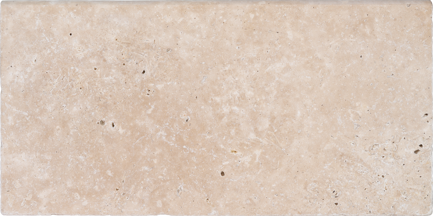 Travertine Light Classic Bullnose Coping Brushed 1