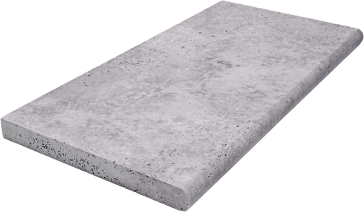Marble Cleopatra Gray Bullnose Coping Sandblasted 1