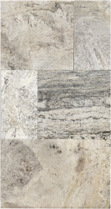 Travertine Wild Oyster Versailles Pattern Tumbled 1