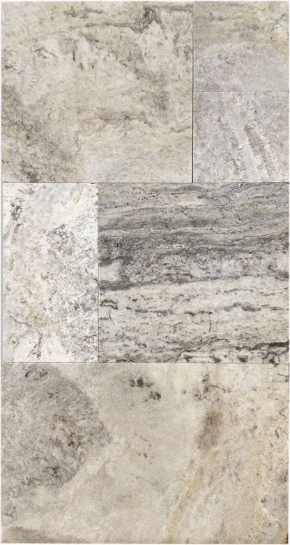 Travertine Wild Oyster Versailles Pattern Tumbled 1
