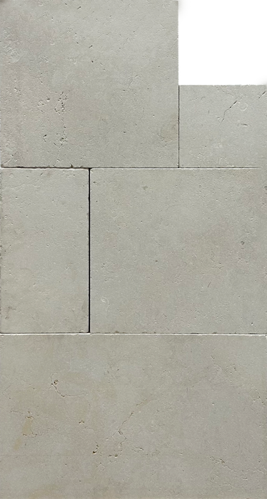 Marble Extra Ivory  Versailles Pattern Tumbled 1
