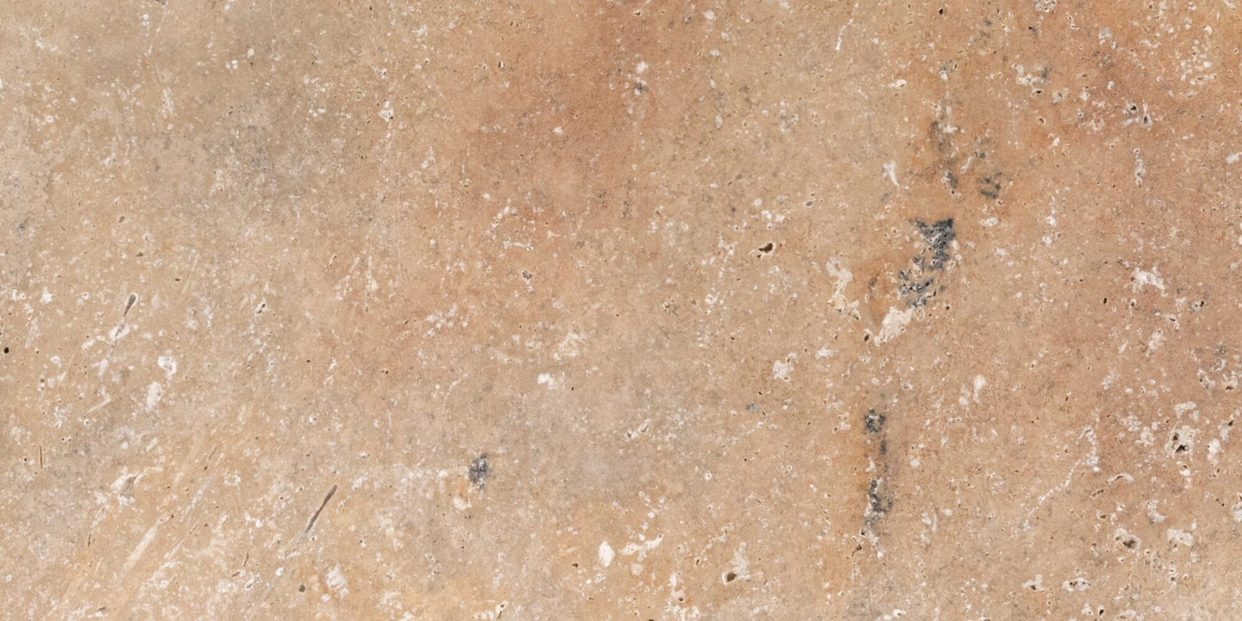 Travertine Ivory Rustic Bullnose Coping Brushed 1