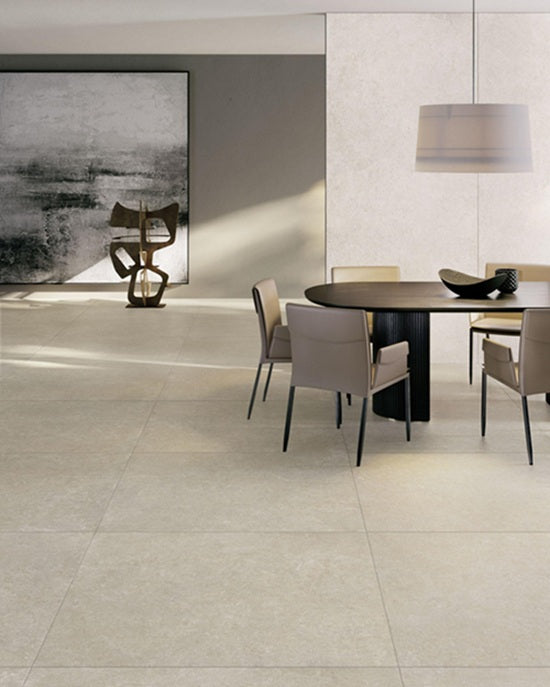 Kalkarea Porcelain Ivory SUPKALK Tile Matte 1