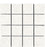 Full Sheet Sample - Kalkarea White Porcelain Mosaic - 3" x 3" x 1 1/16" Matte