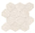 Full Sheet Sample - Kalkarea Ivory Hexagon Porcelain Mosaic - 3" x 3" x 1 1/16" Matte