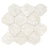 Full Sheet Sample - Kalkarea White Hexagon Porcelain Mosaic - 3" x 3" x 1 1/16" Matte