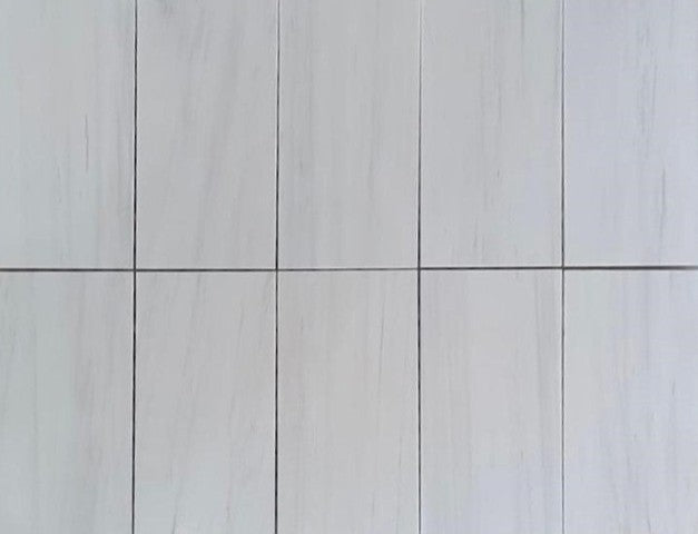 Full Tile Sample - Bianco Dolomiti (Karinna) Marble Tile - 12" x 24" x 1 CM Polished