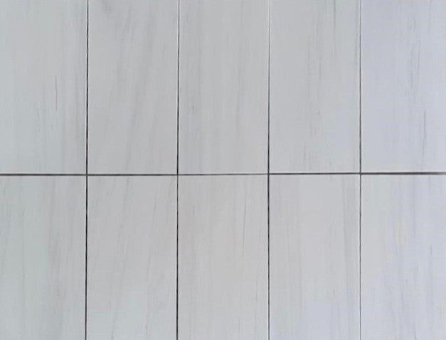 Full Tile Sample - Bianco Dolomiti (Karinna) Marble Tile - 6" x 12" x 1 CM Honed