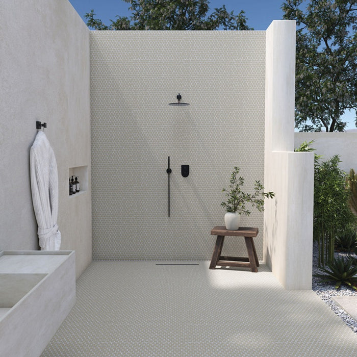 Keystones Porcelain Desert Gray Organic D014 Mosaic Matte 2