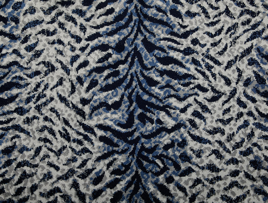 King Tiger Polypropylene Navy 97162 Carpet Pattern 1