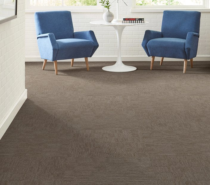 Victory Knock Out Rally Polyester Carpet Tile - Textured