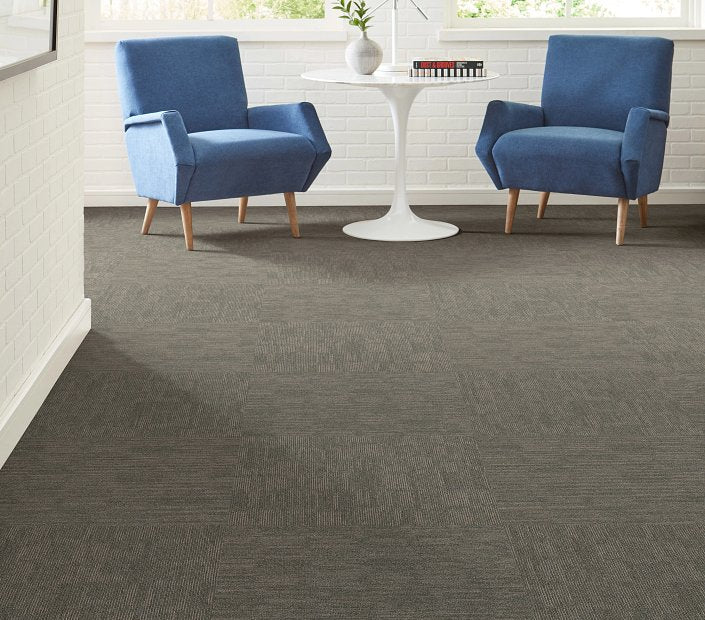 Victory Knock Out Triumph Polyester Carpet Tile - Textured