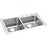 LGR37224 Lustertone Classic Stainless Steel Drop-in Double Bowl Kitchen Sink 37" x 22" x 10" with 4 Holes