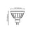 Die Cast Aluminum MR16 GU5.3 LED Landscape Light Bulb - 1.89" x 1.97" - View 3 11