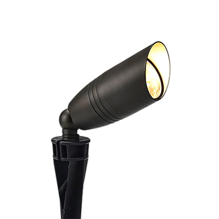 Standard Die Cast Brass MR16 LED Outdoor Spotlight - Antique Bronze - View 3