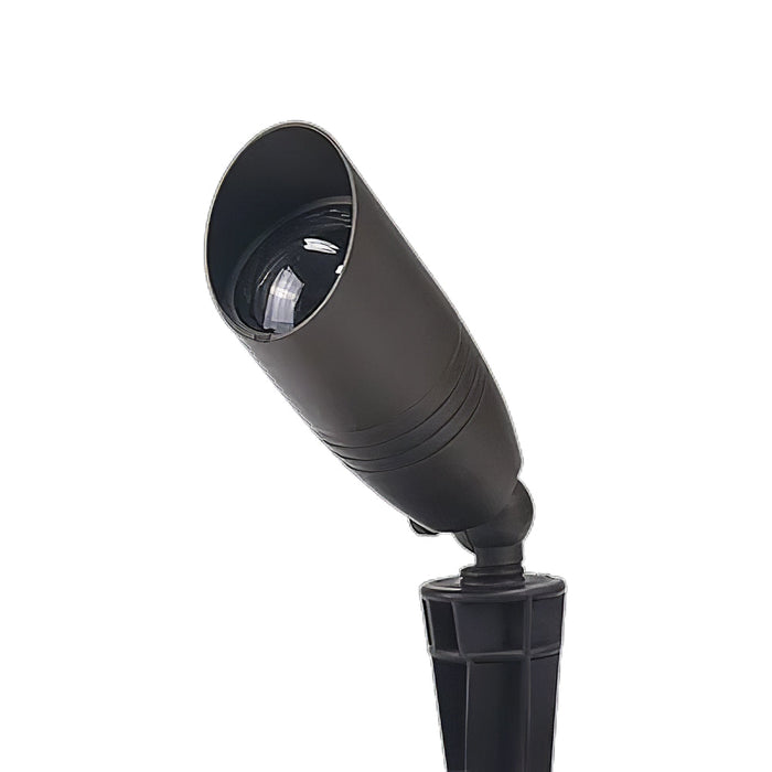 Standard Die Cast Brass MR16 LED Outdoor Spotlight - Antique Bronze - View 5