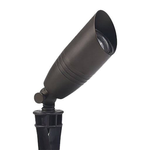Standard Die Cast Brass MR16 LED Outdoor Spotlight - Antique Bronze