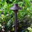Mini Flat Hat Die Cast Brass G4 LED Outdoor Path Light - Antique Bronze - View 2