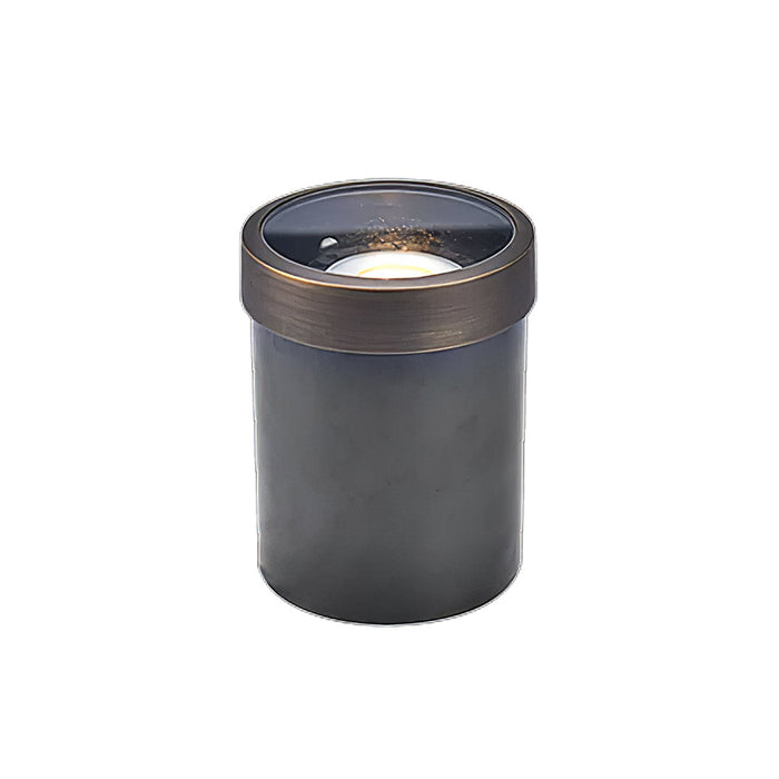 Flat Solid Brass & PVC PAR36 LED Outdoor In Ground Well Light - Antique Bronze - View 4