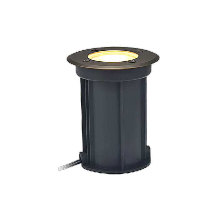 Fat Solid Brass & PVC MR16 LED Outdoor In Ground Well Light - Antique Bronze - View 5